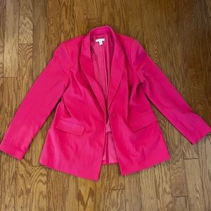 Fuschia Lightweight Blazer Topshop